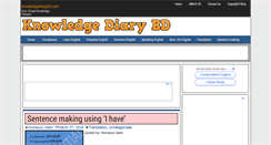 Desktop Screenshot of knowledgediarybd.com