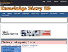 Tablet Screenshot of knowledgediarybd.com